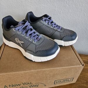 KURU Quantum 2.0 Charcoal and Lavender Athletic Shoes. Womens Size 7